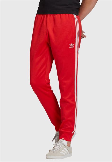 pantalones adidas rojos